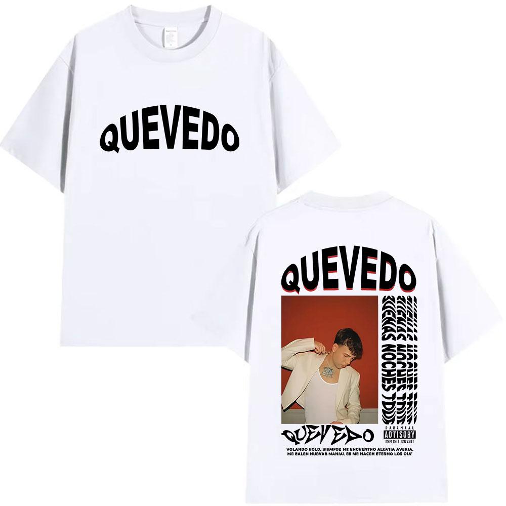 Rap Singer Quevedo Buena Noches Tour 2025 Mens Pop Music Hiphop Casual Oversized Cotton Tshirt