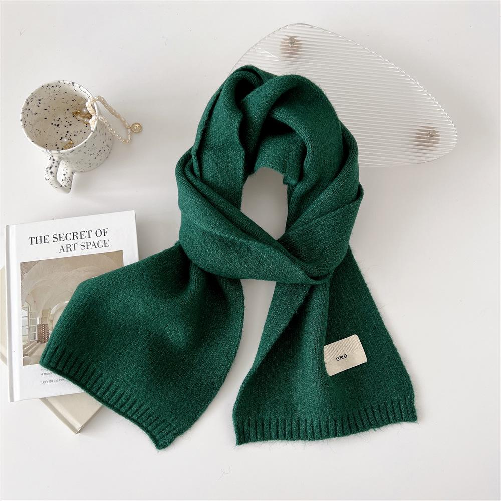 New Solid Color Scarf For Women In Spring And Autumn Versatile Ribbon Wrist Strap Headband Fashionable Decoration Student Neck Protection Small Scarf