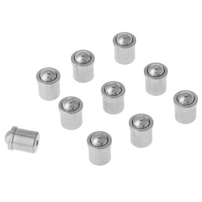 10 ks 304 Nerezová ocel Push Fit Pružinový píst s polohováním tlaku, Snadná instalace pro mechanická zařízení, Svorky, Automatické stroje