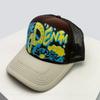 Baseball Lettering Alphabet Printed 3D Interesting Women  Men For Neutral Gender Fresh Caps Peaked Hats Sunshade Cartoon Breathable Color Block