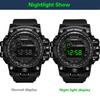 Multifunction Men's Watches Outdoor LED Digital Sports Watch for Man Kids Teen Dark-screen Design Luminous Electronic Wristwatch