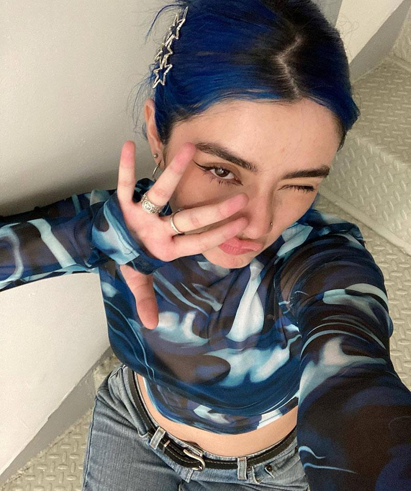 Fashion Female Crop Tops Mesh Sheer Print Round Neck Long Sleeve T-Shirt Pullovers Sexy Streetwear Y2k Harajuku Tops