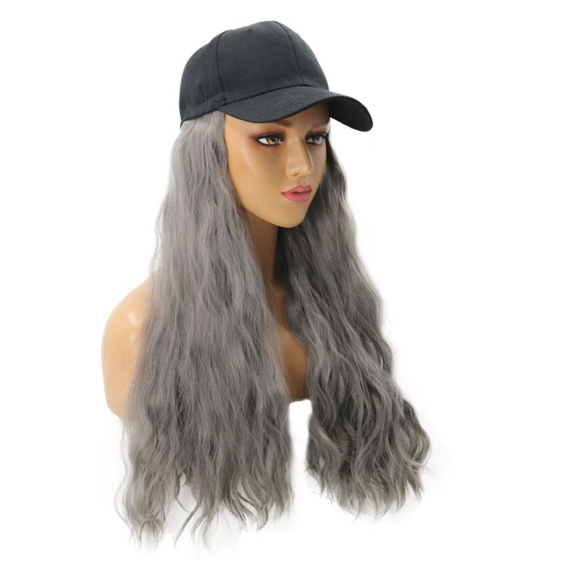 

Женский длинный кудрявый парик-шапка Доступные парики с шапочкой Естественно соединяющиеся синтетические волосы Полный головной убор