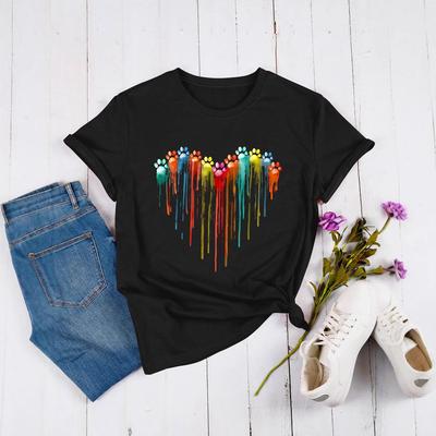 Kreuzfarben-Kralle T-Shirt: Frische Sommermode für Männer & Frauen - Europäisches & Amerikanisches Kurzarm
