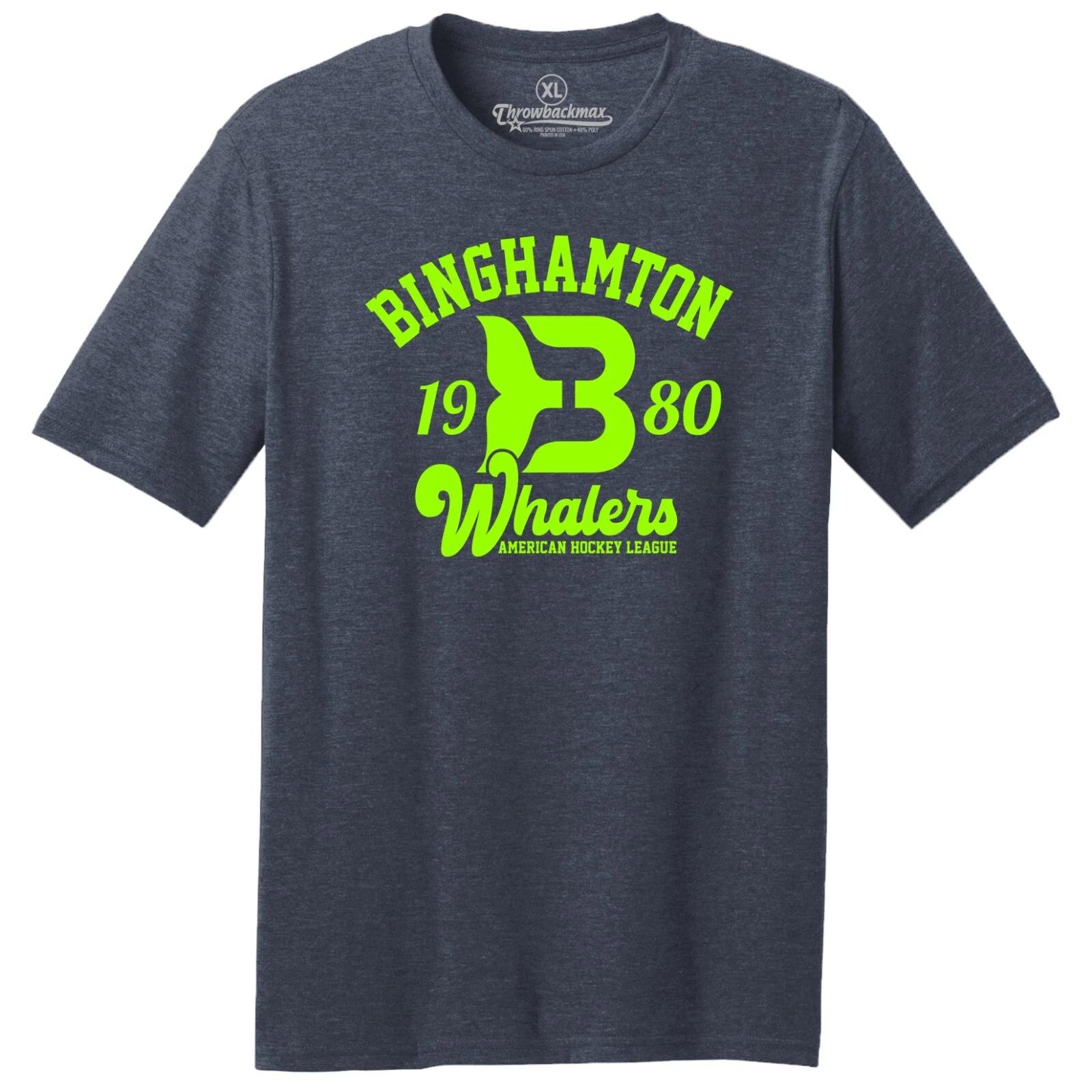 

Birmingham Whalers 1980 AHL Hockey TRI-BLEND Tee Shirt - Hartford Whalers 4XL