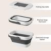 Multifunctional Folding Picnic Bucket With Lid Portable Camping Table Outdoor Travel Food Fruit Water Storage Container