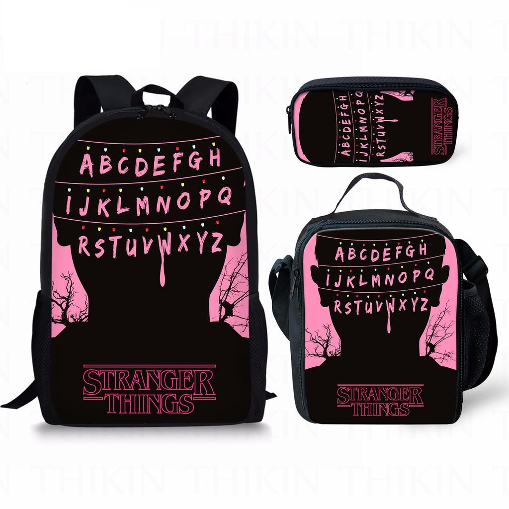Stranger Things Student backpack three piece set CLE