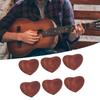 Guitars Accessories Wooden Guitar Pick Acoustic Guitar Pick Rosewood Hearted Shape Finger Guitar Pick