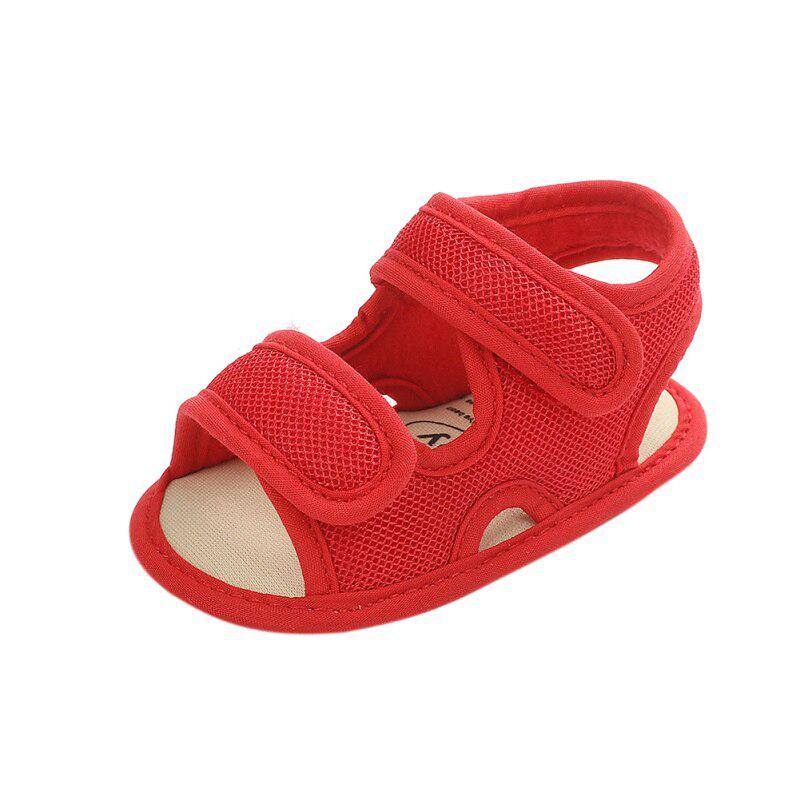 Baby Boys Girls Soild Summer Breathable Anti-Slip Shoes Sandals Toddler Soft Soled Shoes 0-18 Monthes