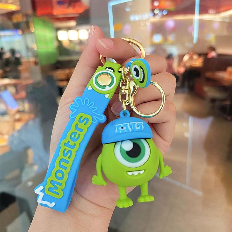 Adorable Monster Keychain For Backpacks And Cars Cute Silicone Accessories StyleB