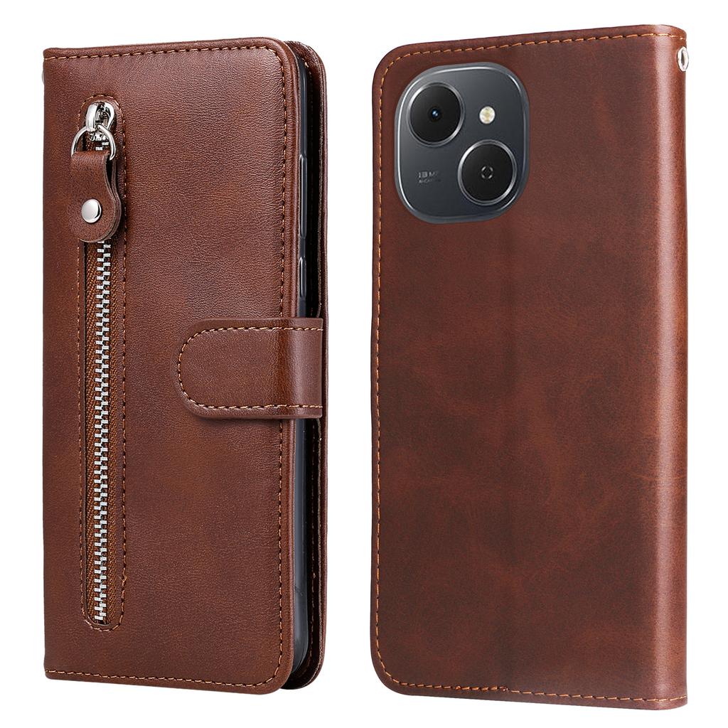 For TECNO Spark 40C PU Leather Cases with Zipper Pocket Wallet Phone Cover Stand
