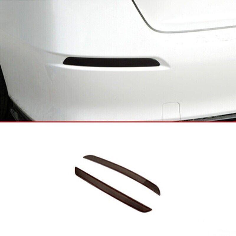 2x Smoked For Honda Civic 2022-2023 Rear Bumper Fog Light Cover Reflector Trim