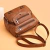 Crossbody Bag - Soft Leather - Versatile - Multi-pocket - Women's Mother Bag - Backpack