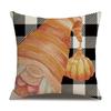 Thanksgiving Linen Pillowcase Autumn Pumpkin Print Pillow Cushion Cover
