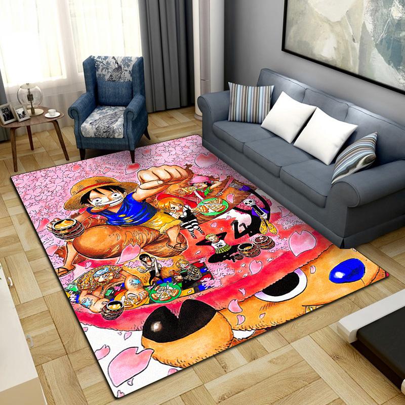 Nami Luffy Zoro Sanji Print Carpet Large Area Rug Non Slip Washable Floor Mat Bedroom Home Decor LXR152