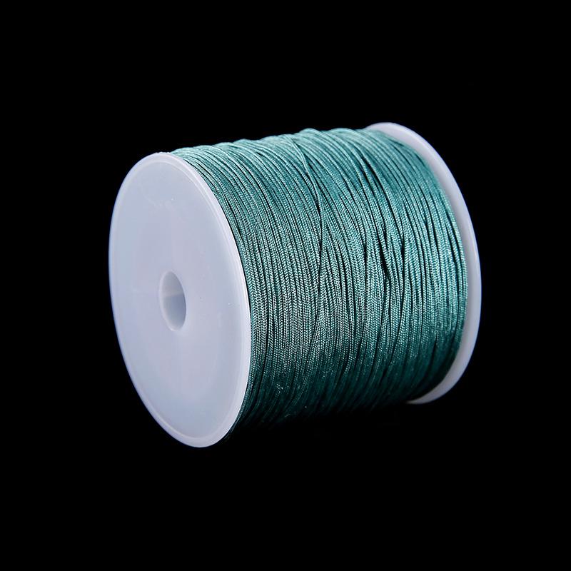 Rot Nein. 72 Baumwollgarn: 30m Handgeflochtenes Seil, 0,8mm für Armbänder, Halsketten, Perlenarbeiten, DIY-Zubehör