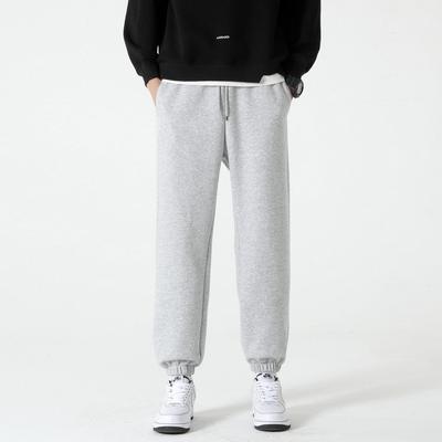Spring and Autumn New Comic Simple Print Korean Version Nine-point Teen Loose Sport Pants