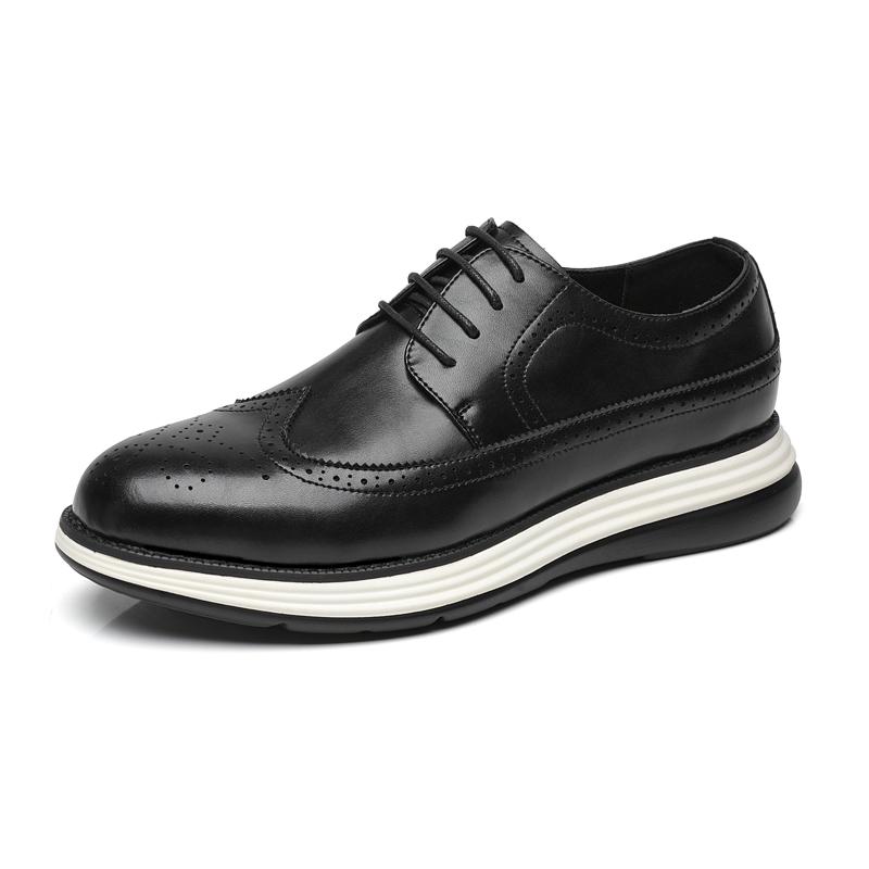 Herren Echtleder Oxford Schuhe Klassisch Wing Tip Zehe Schnürung Handgemacht Bequem Lässige Sneaker für Büro Business