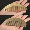 Brass Lotus Pattern Comb Chinese Copper Collection Retro Copper Carving Room Decor Living Room Decoration Festival Gift