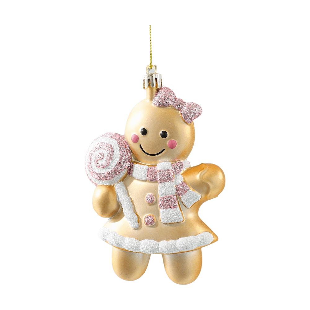 Gingerbread Man Christmas Hanging Decoration Gold Party Atmosphere Decoration  Gift