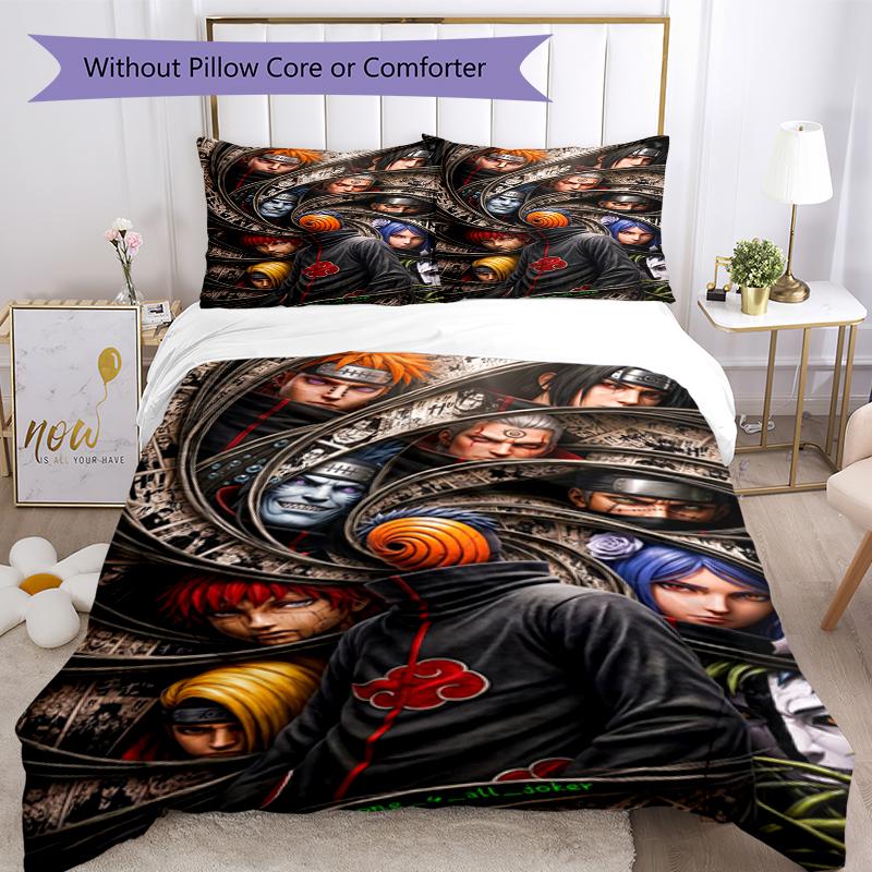 N-Narutos Characters Print Flannel Blanket, Soft Warm Lightweight Throw Blanket for Living Room,Sofa Bed Camping Office