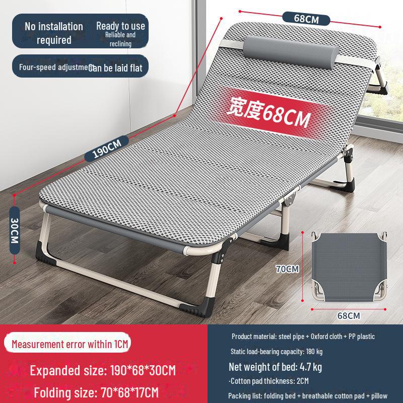 Folding Multifunctional Recliner Bed: Perfect for Home, Office, Outdoor Naps, and Camping.