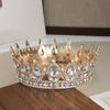 Women Crown Tiara Shiny Rhinestones Inlaid Queen Bridesmaids Crown Accessory for Wedding Halloween Birthday