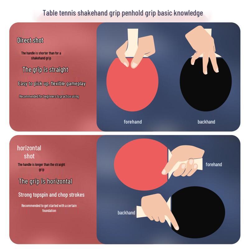 Double Fish Table Tennis Racket - Horizontal Grip