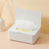 Wipes Dispenser, Refillable with Buckle-Sealed Cover Tissue Box, Dustproof Easy Pull Wipes Pouch Case for Bathroom