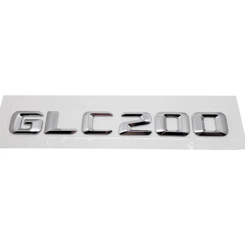 Alloy ABS Car Emblem Sticker Rear Trunk Letter Number Badge for Mercedes Benz GLC43 GLC63 GLC200 GLC260 GLC300 Accessories