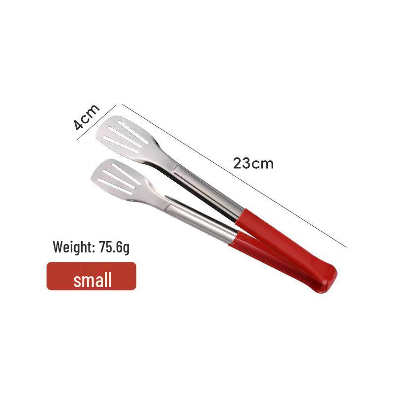 Heavy-Duty Stainless Steel 304 Tongs for Barbecue, Bread, Steak, and Roasting.