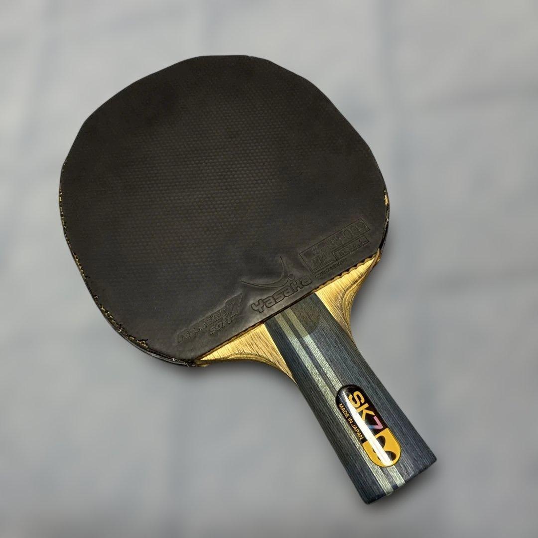 Used Butterfly SK7 table tennis racket with Yasaka rubber