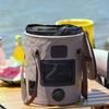 Tragbarer faltbarer Fischereieimer 25L Fassungsvermögen Handeimer Outdoor-Reise Wasseraufbewahrungsbeutel für Outdoor-Aktivitäten