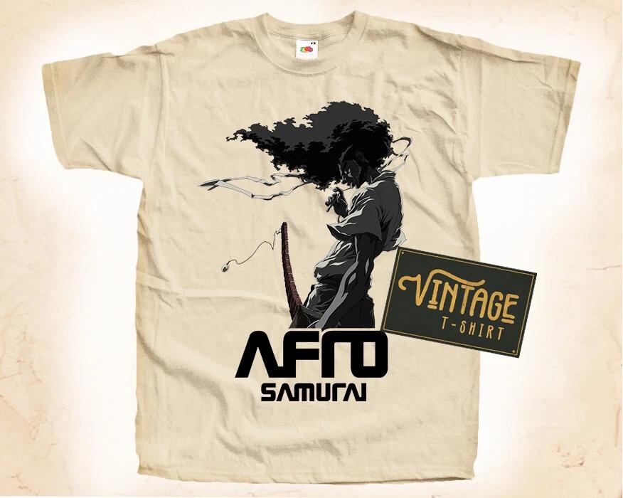 Afro Samurai V1 T SHIRT Movie Poster Vintage Natural Tee sizes S to 5XL 2XL