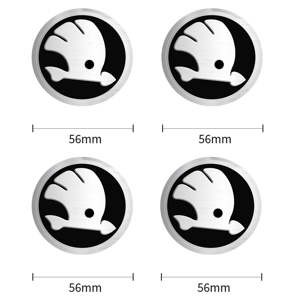 2025 Neu 4 Stück 56/60/65/68MM Radnabendeckel Aufkleber Felgenabdeckung Für Skoda Octavia A5 3 2 VRS Vision Kodiaq Favorit Rapi