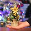 Christmas decorations mini small Christmas tree tabletop ornaments small gift Christmas tree
