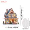2D/Flat Xmas House DIY Diamond Painting Tabletop Ornaments Kit Table Top Diamond Painting Ornament Kits Desktop Diamond Art Kits