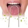 2PCS Stainless Steel Tongue Scraper Oral Tongue Cleaner with Metal Storage Box Mouth Tongue
