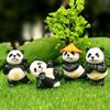 4 Stuks Kungfu Panda's Auto Interieur Middenconsole Navigatiescherm Decoratie Dieren Navigatie Decoratie Voor Computerscherm #470083