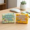 Squeeze Feel Keyboard Fidget Pendant Colorful Fingertip Button Key Ring  Student Use