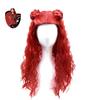 Cosplay Wig, Princess Ariel Red Wig Party Stage Prop Princess Jasmine Wig