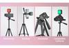 Mobiles Live-Streaming-Kit: Stativ, Fülllicht, Kabelloses Ansteckmikrofon, Taschenlampe