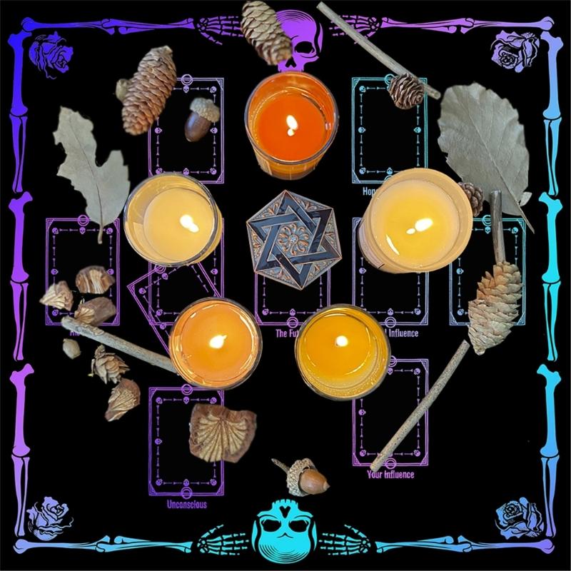 Tarot Tischdecke Altartuch Karten zum Kartenlegen Astrologie Tischdecke Divinations Kartentuch Wandteppich Wanddekoration