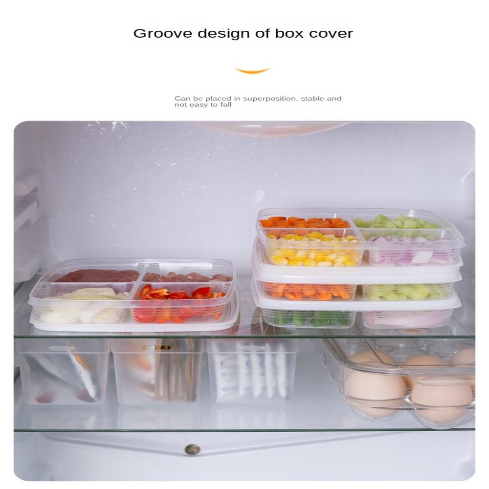 Portable Food Preparation Storage Box 4/5/6Grids Onion Ginger Fresh Storage