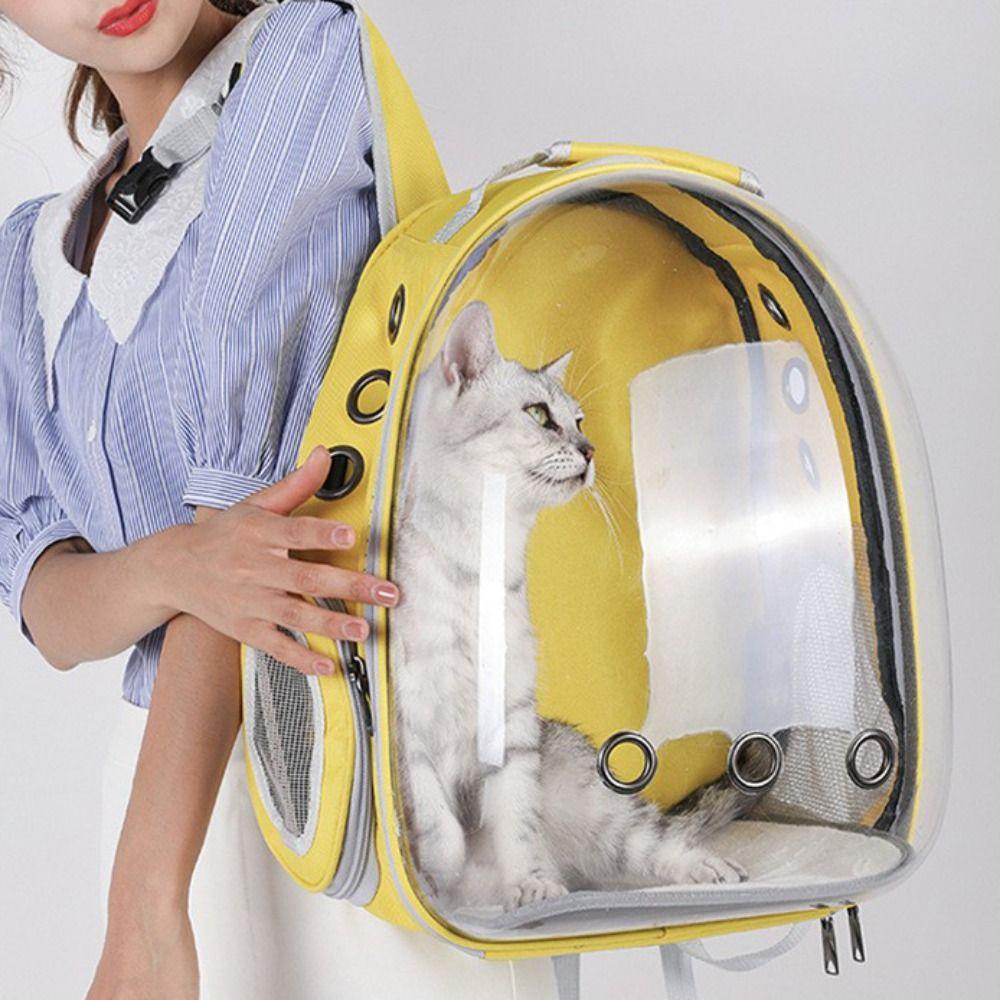 Multi Functional Transparent Pet Carrying Bag Large Space Pet Carrying Backpack  Small Dogs