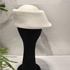 Hepburn Style Wool Pillbox Hat Elegant Woolen Top Hat Fashion Woolen Felt Hat  Masquerade Party
