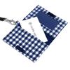 COLORFUL CANDY STYLE Pass with Coil Chain Large Navy Pocket Tissue Case, Unisex, Children's, Train, Bifold, Hook, Check, Blue, N5913200-NVL2511