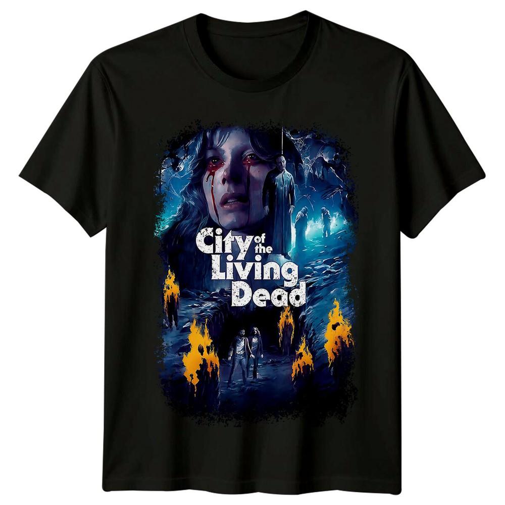 

City of the Living Dead (1981) Movie Poster Inspired T-Shirt Retro Tee Unisex L