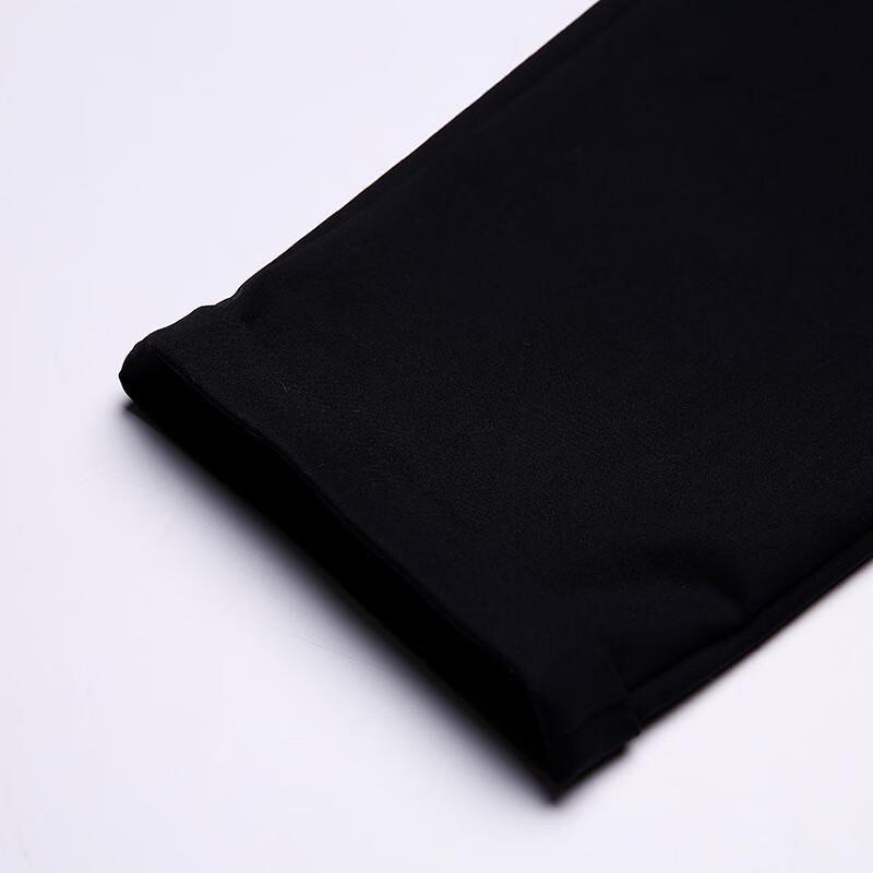 Anlom Women's Black Cropped Pencil Casual Pants