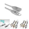 24a Zinc Alloy For Iphone Micro Usbtypec Fast Charging Charger Data Cord Cable